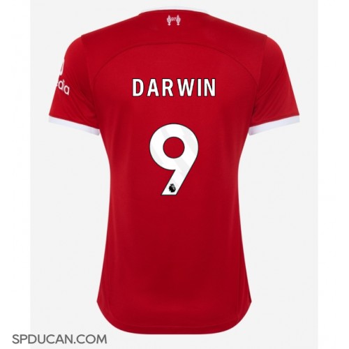 Zenski Nogometni Dres Liverpool Darwin Nunez #9 Domaci 2023-24 Kratak Rukav